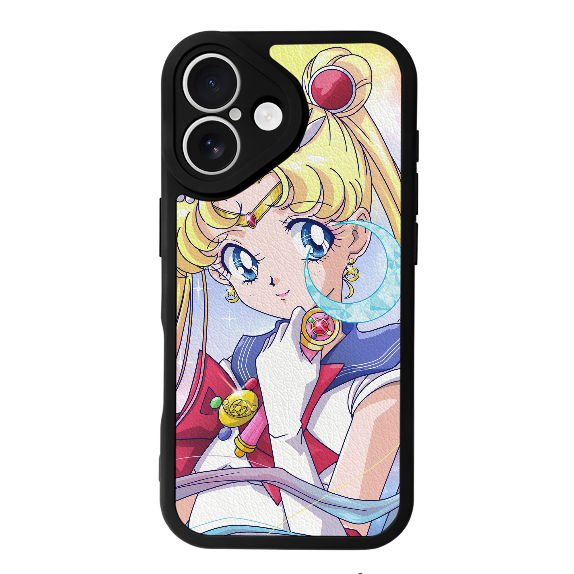 （画像用） 美少女戦士セーラームーン Sailor Moon 【iPhone 16シリーズ対応】シリコンスマホケース（レザー調） 材質：シリコン